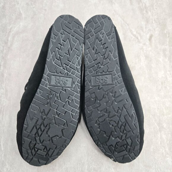 SAS Running Late-X Loafers Suede Black Preppy Slip On Comfort Moccasin Shoes 9.5 - Picture 7 of 10